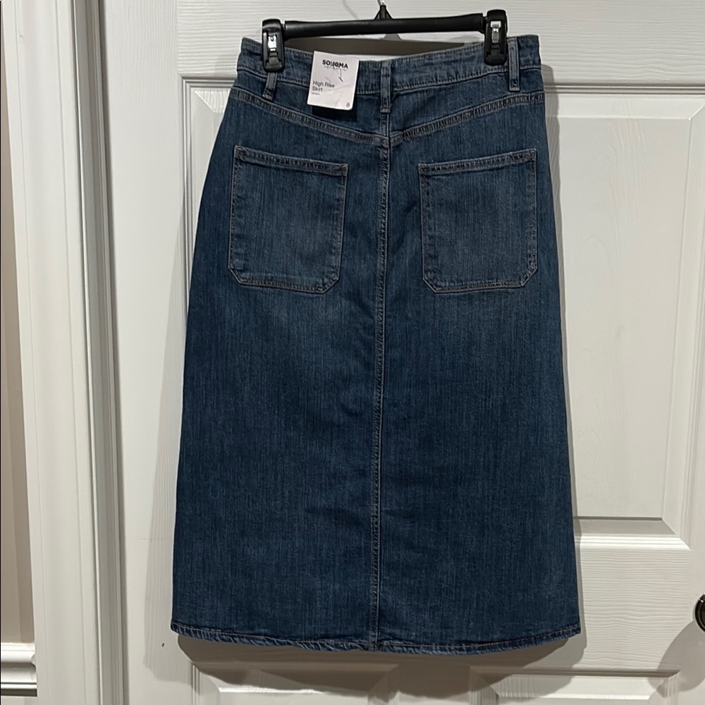 Sonoma Mid-Blue High-Rise Denim Skirt - Picture 3 of 6